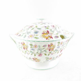 MINTON - 美品 MINTON ミントン ハドンホール チューリン 1点 スープ 蓋付き 鍋 花柄 フラワー 希少 レア SU5678U 