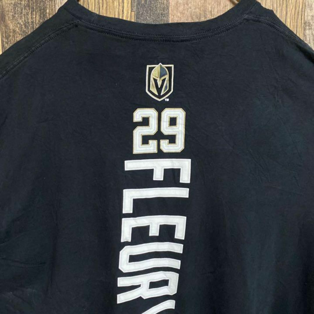 NHL ホッケー ベガス ゴールデンナイツ チーム ロゴ Tシャツ USA古着 メンズのトップス(Tシャツ/カットソー(半袖/袖なし))の商品写真