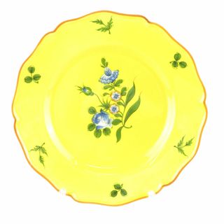 ティファニー(Tiffany & Co.)の美品 TIFFANY＆Co. ティファニー ESTE CERAMICHE エステセラミカ セラミック 大皿 1枚 27cmプレート 花 フラワー ハンドペイント SU5739X (食器)