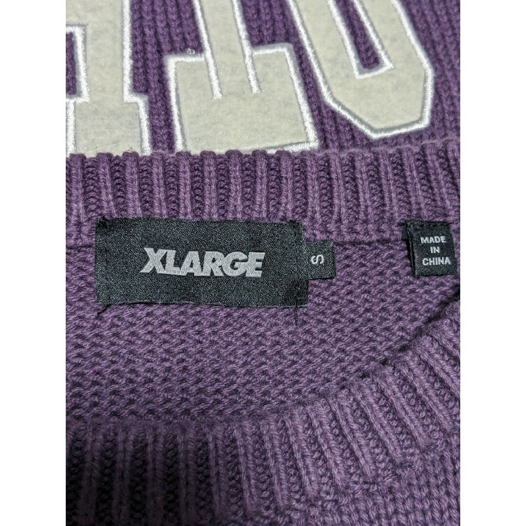 XLARGE(エクストララージ)のエクストララージ CREWNECK KNIT/コットンニット メンズ Sサイズ メンズのトップス(ニット/セーター)の商品写真