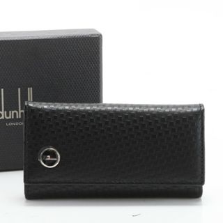 ダンヒル(Dunhill)の極美品 ダンヒル ロンドン マイクロ ディーエイト 6連 レザー キーケース 本革 ブラック 黒 キーリング 紳士 メンズ EEM X13-3(キーケース)