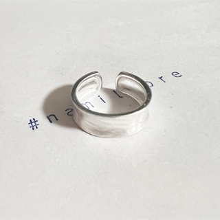 シルバーリング 925 逆甲丸 マットカーブ つや消し ヘアライン 韓国 指輪②(リング(指輪))