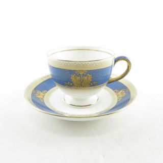 ウェッジウッド(WEDGWOOD)の美品 WEDGWOOD ウェッジウッド コロンビア パウダーブルー ティーカップ＆ソーサー 1客 リー SY9045G (グラス/カップ)