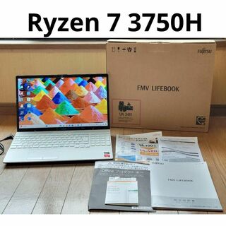 フジツウ(富士通)のRyzen 7 3750H SSD Office オフィス DVDマルチドライブ(ノートPC)