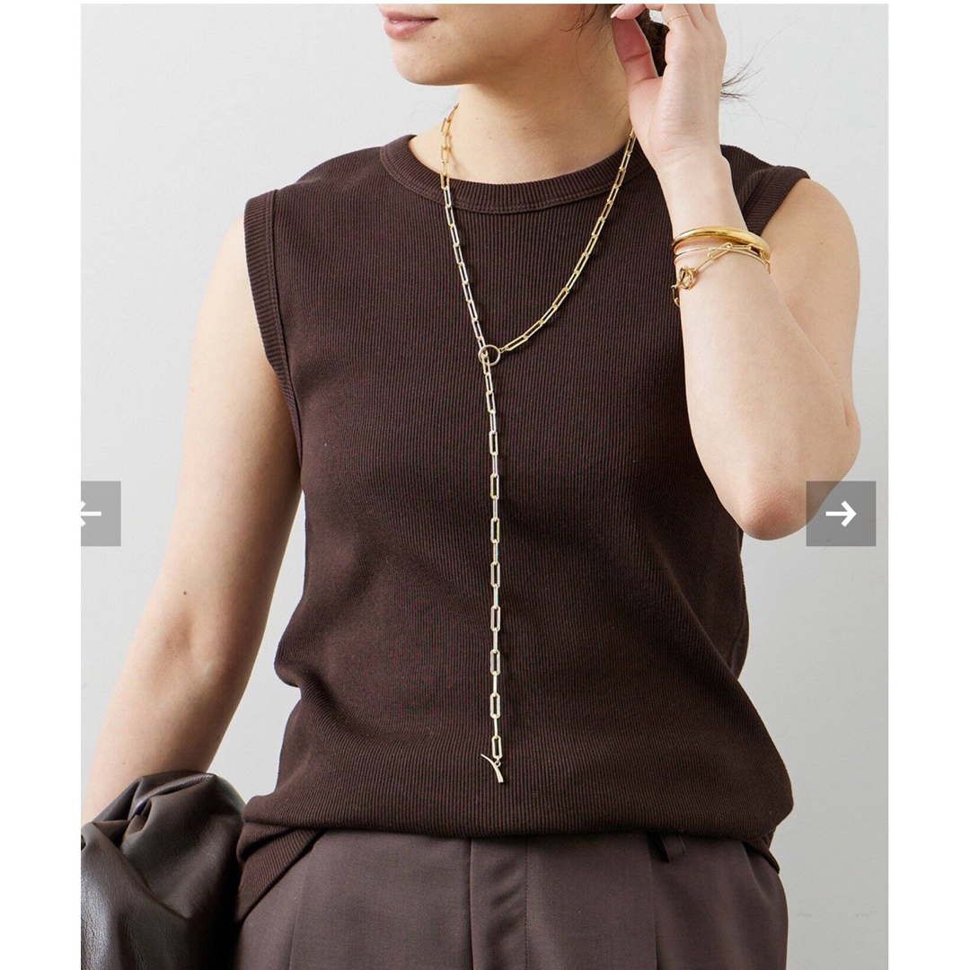 DEUXIEME CLASSE(ドゥーズィエムクラス)のDeuxieme Classedignity sleeveless プルオーバー レディースのトップス(シャツ/ブラウス(半袖/袖なし))の商品写真