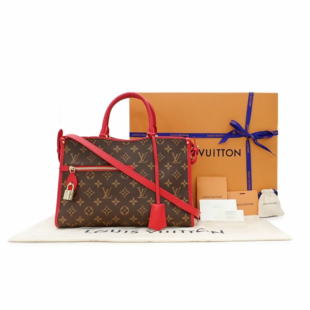 LOUIS VUITTON(ルイヴィトン)の未使用品 ルイ ヴィトン ポパンクールPM ハンドバッグ ショルダーバッグ 2way M43433 モノグラム ブラウン スリーズ ゴールド金具 レディースのバッグ(ハンドバッグ)の商品写真