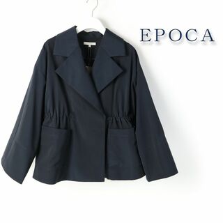 エポカ(EPOCA)の180 新品 EPOCA エポカ グログランタフタ ショートコートネイビー40(ブルゾン)