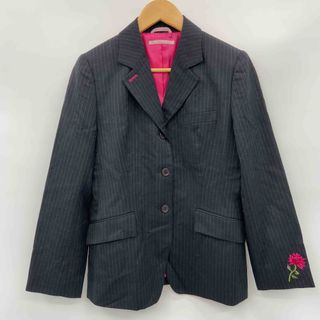 Paul Smith - PS Paul Smith ピーエスポールスミス レディース セットアップ テーラードジャケット パンツ ピンストライプ チャコール フラワー刺繍