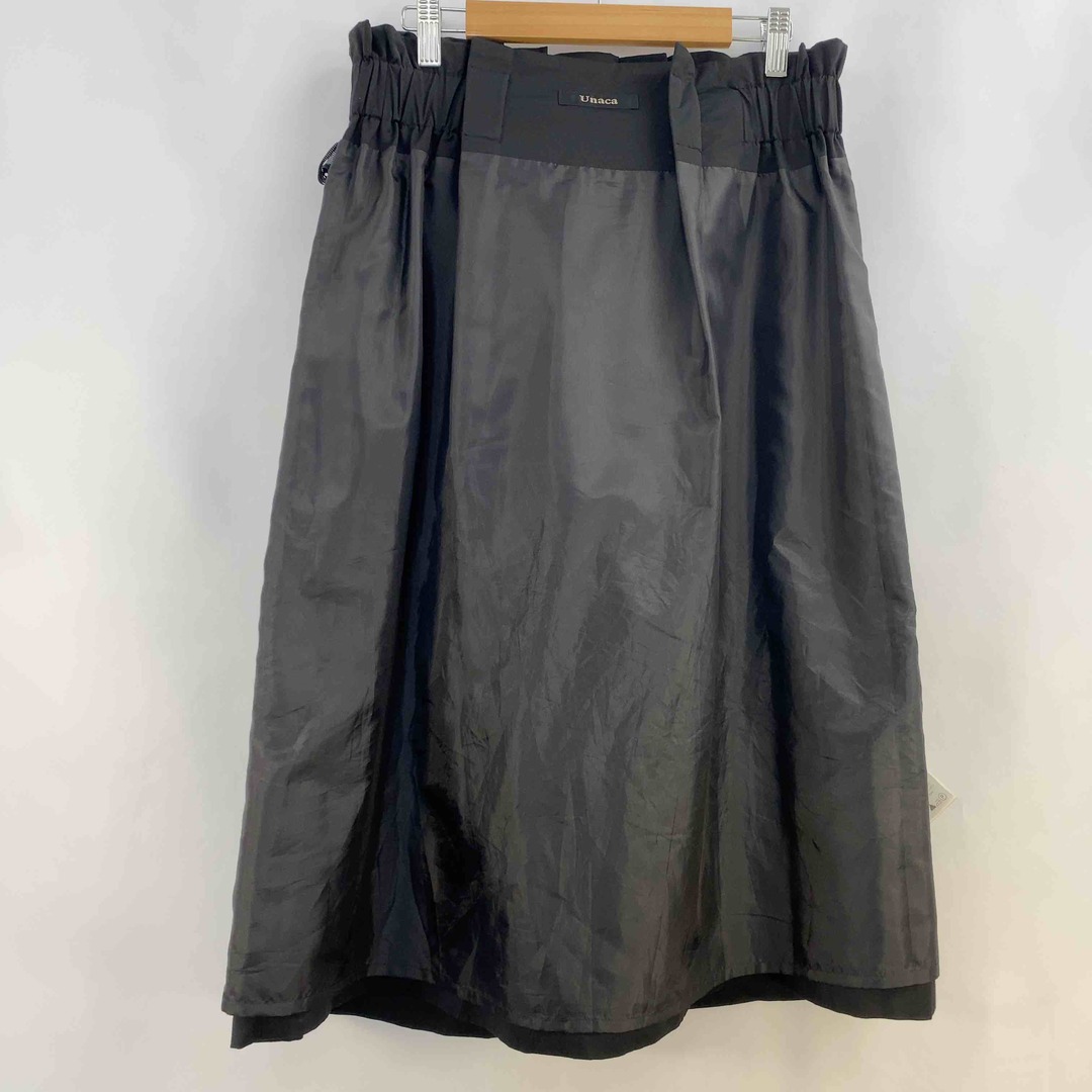 Unaca(アナカ)のUnaca アナカ レディース ひざ丈スカート 黒色 tk レディースのスカート(ロングスカート)の商品写真