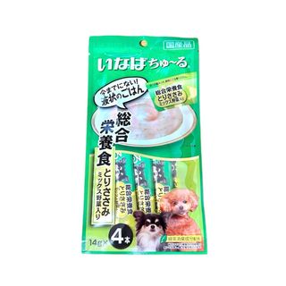 いなばペットフード - いなば ちゅ～る 総合栄養食 とりささみ ミックス野菜入り 14g×4本