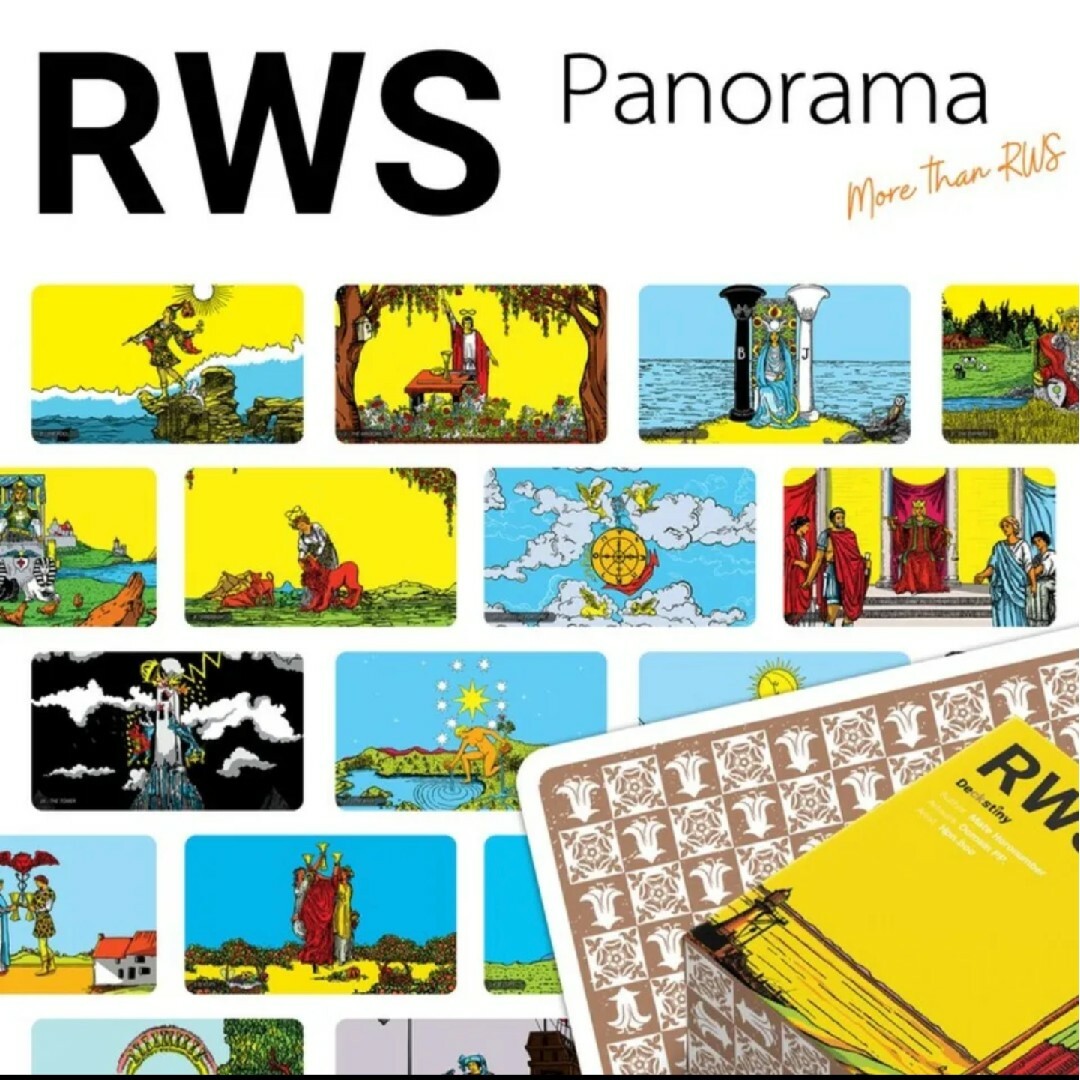 【新品未使用】ライダーウェイトスミス　パノラマタロットカード　大きめサイズ エンタメ/ホビーの本(趣味/スポーツ/実用)の商品写真