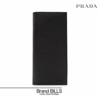 プラダ(PRADA)の未使用品 プラダ サフィアーノ 長財布 二つ折り 2MV836 NERO ブラック 型押しロゴ (長財布)