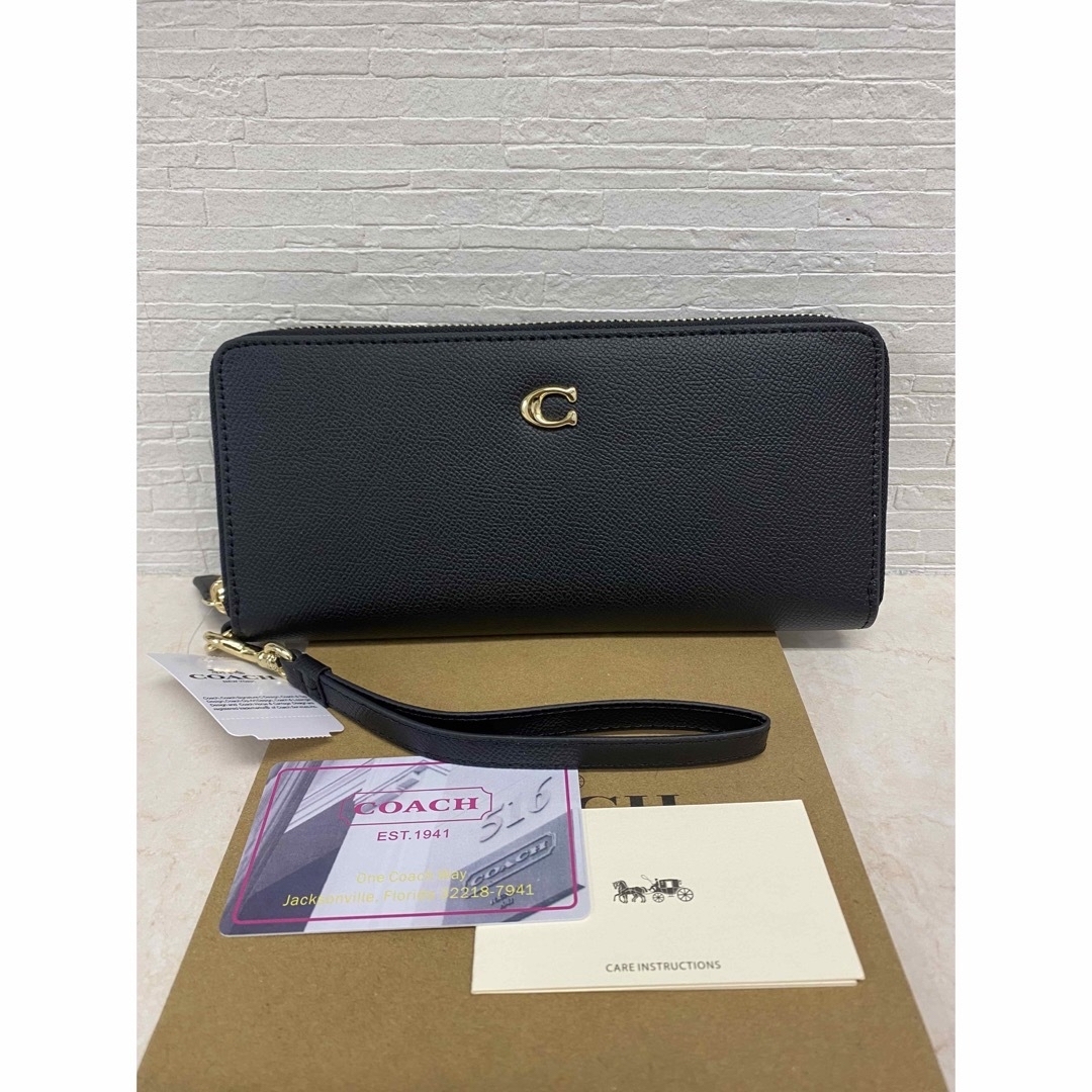 COACH(コーチ)の[新品未使用]✨COACH✨アラウンドジップ長財布　ストライプ付き✨ レディースのファッション小物(財布)の商品写真