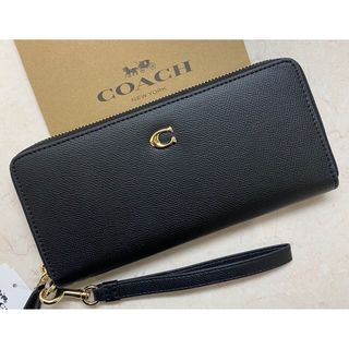 コーチ(COACH)の[新品未使用]✨COACH✨アラウンドジップ長財布　ストライプ付き✨(財布)