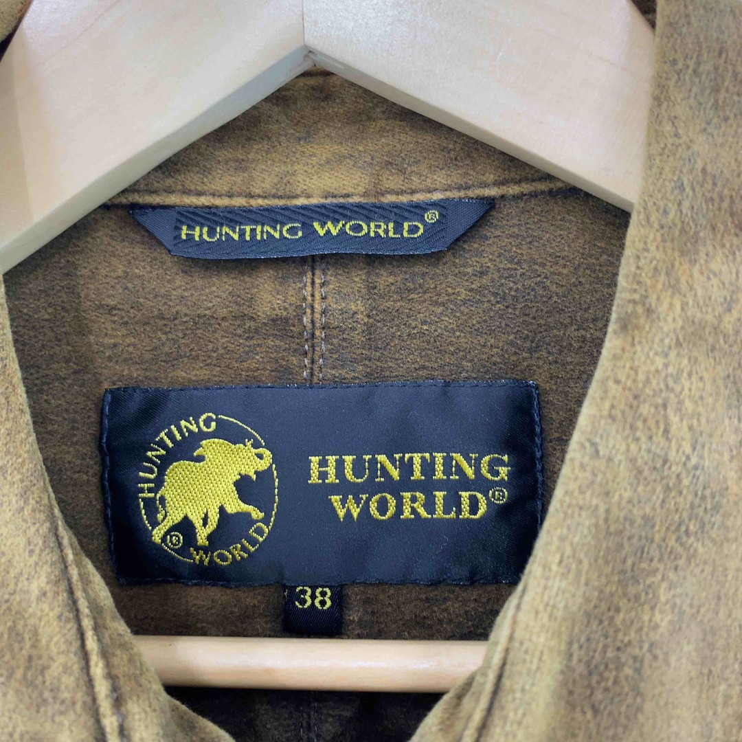 HUNTING WORLD(ハンティングワールド)のHUNTING WORLD ハンティングワールド レディース ブルゾン 綿 ブラウン レディースのジャケット/アウター(その他)の商品写真