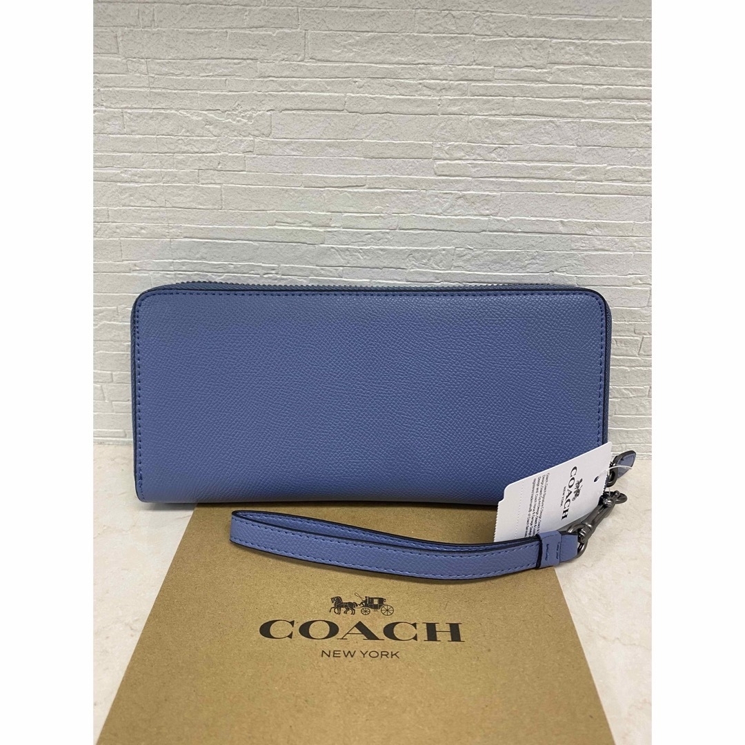 COACH(コーチ)の[新品未使用]✨COACH✨アラウンドジップ長財布　ストライプ付き✨ レディースのファッション小物(財布)の商品写真