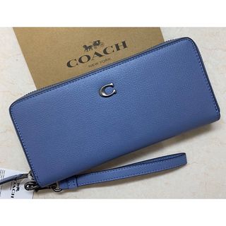 コーチ(COACH)の[新品未使用]✨COACH✨アラウンドジップ長財布　ストライプ付き✨(財布)