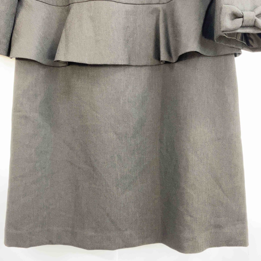 Couture Brooch(クチュールブローチ)のCouture brooch クチュールブローチ レディース 長袖ひざ丈ワンピース ブラック tk レディースのワンピース(ひざ丈ワンピース)の商品写真