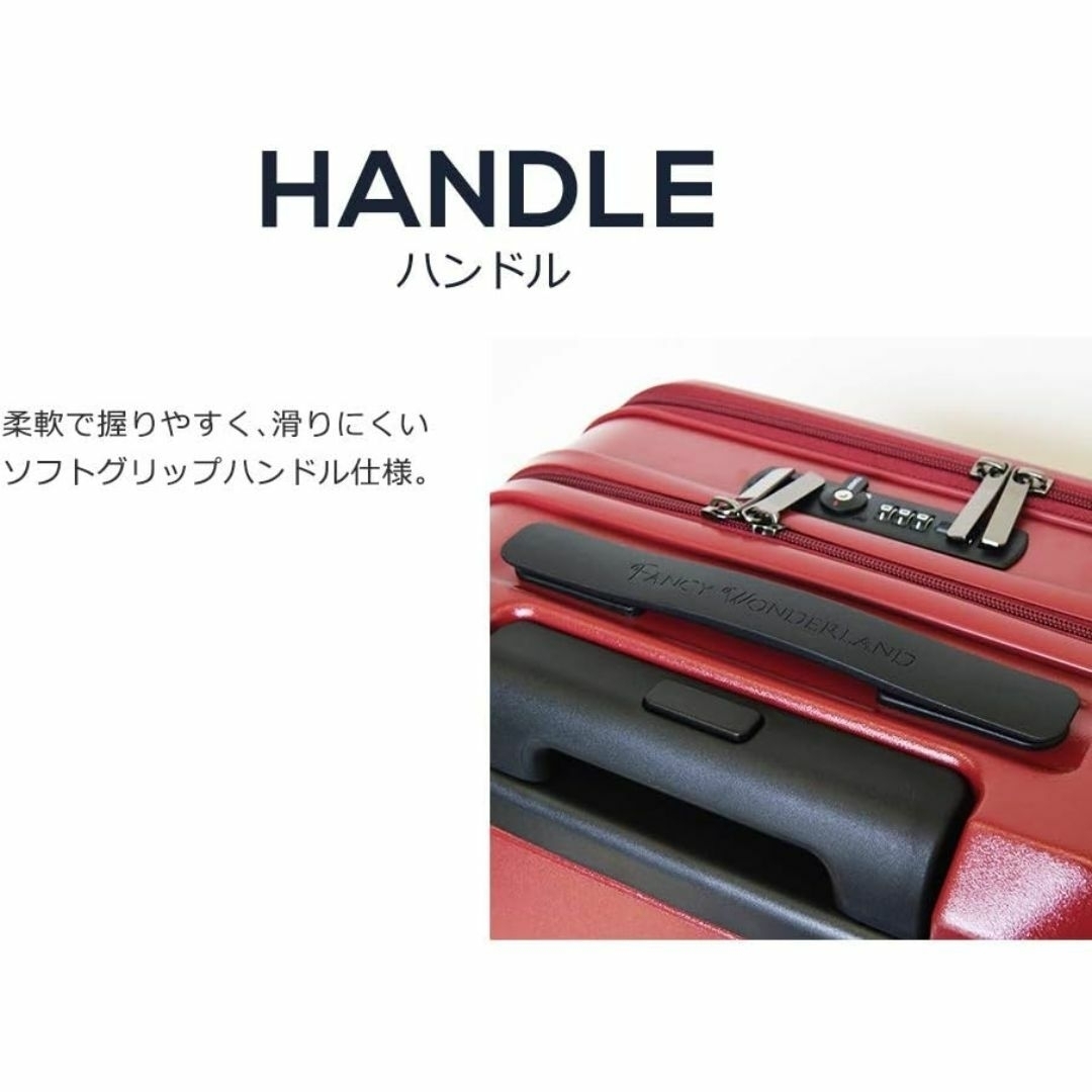 【新品・タグ付き】スーツケース フロントオープン 機内持ち込み TSAロック レディースのバッグ(スーツケース/キャリーバッグ)の商品写真