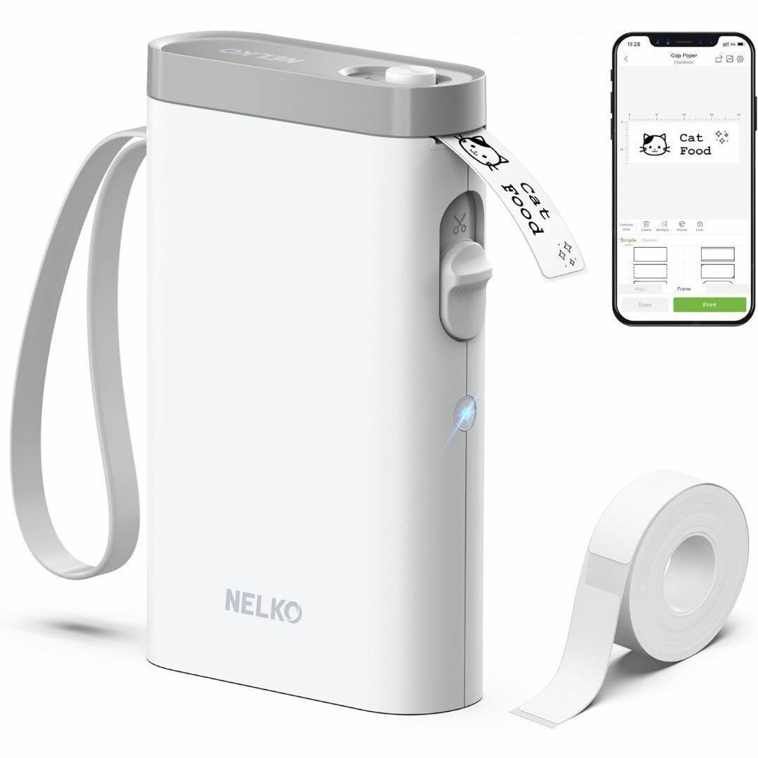 Nelko P21 ラベルライター Bluetooth接続多機能ラベルプリンターの通販 