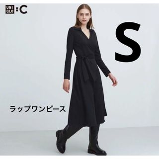 ユニクロ(UNIQLO)の新品　UNIQLO  ユニクロ  UNIQLO Cラップワンピース　S(ロングワンピース/マキシワンピース)