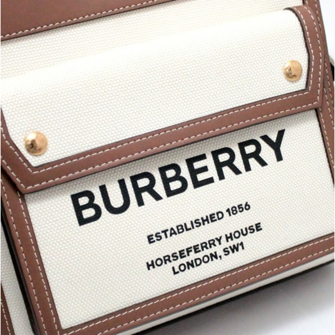 BURBERRY(バーバリー)のバーバリー BURBERRY 2WAYバッグ ミニツートン キャンバス レザー ブラウン 【64851】 レディースのバッグ(ショルダーバッグ)の商品写真