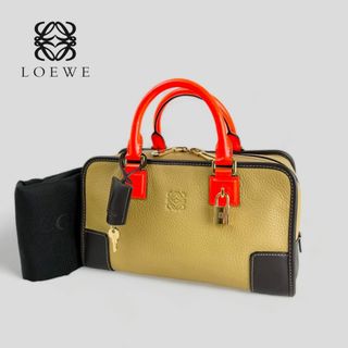 ロエベ(LOEWE)のほぼ未使用■ロエベ アマソナ28 フルオ■ ボストン アナグラム ハンドバッグ(ハンドバッグ)