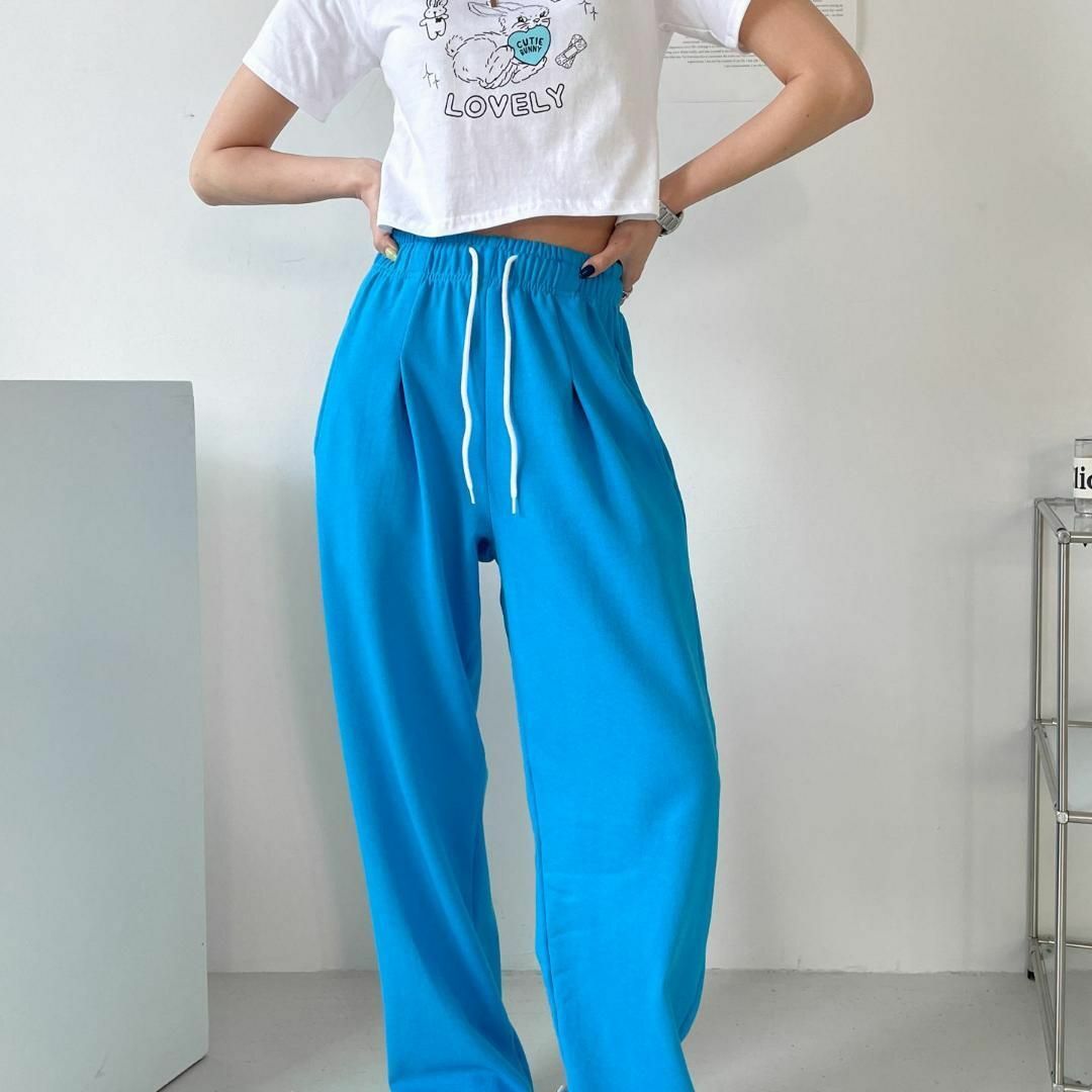 ハートウサギクロップティ ルーズ フィット 半袖 デイリー 白 韓国 オルチャン レディースのトップス(Tシャツ(半袖/袖なし))の商品写真