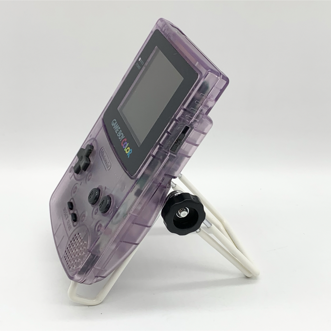 ゲームボーイ(ゲームボーイ)の【動作品】ゲームボーイカラー クリアパープル 任天堂 GBC エンタメ/ホビーのゲームソフト/ゲーム機本体(携帯用ゲーム機本体)の商品写真