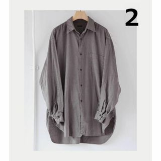 未使用 COMOLI 24SS ヨリ杢 ワークシャツ 2