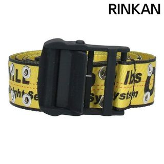 オフホワイト(OFF-WHITE)のオフホワイト  INDUSTRIAL BELT インダストリアルロゴハトメベルト メンズ(ベルト)