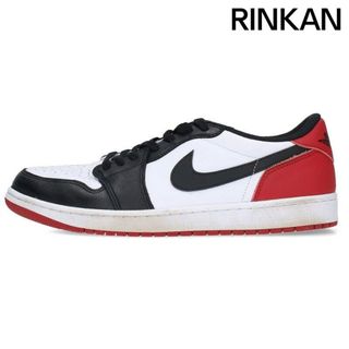 ナイキ(NIKE)のナイキ  AIR JORDAN 1 RETRO LOW OG BLACK TOE CZ0790-106 エアジョーダン1レトロローOGブラックトゥスニーカー メンズ 30cm(スニーカー)