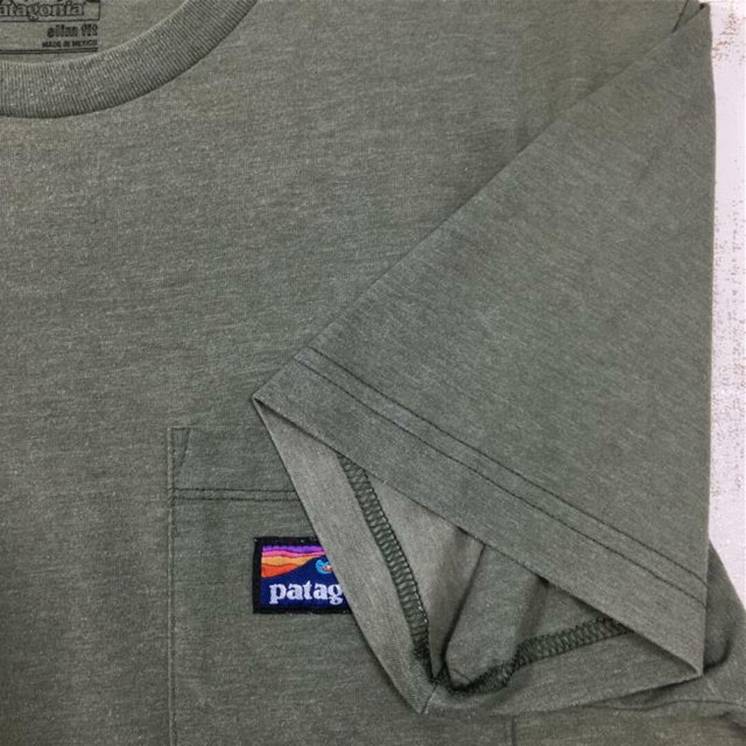 patagonia(パタゴニア)のMENs M パタゴニア ボードショーツ ラベル コットンポリ ポケット Tシャツ Board Short Label Cotton/Poly Pocket T-Shirt 生産終了モデル 入手困難 PATAGONIA 39053 グリーン系 メンズのメンズ その他(その他)の商品写真