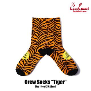 COOKMAN Crew Socks Tiger ソックス 靴下(ソックス)