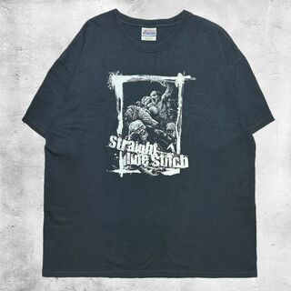 Hanes - Straight Line Stitch バンド Tシャツ ヘインズ XLサイズ