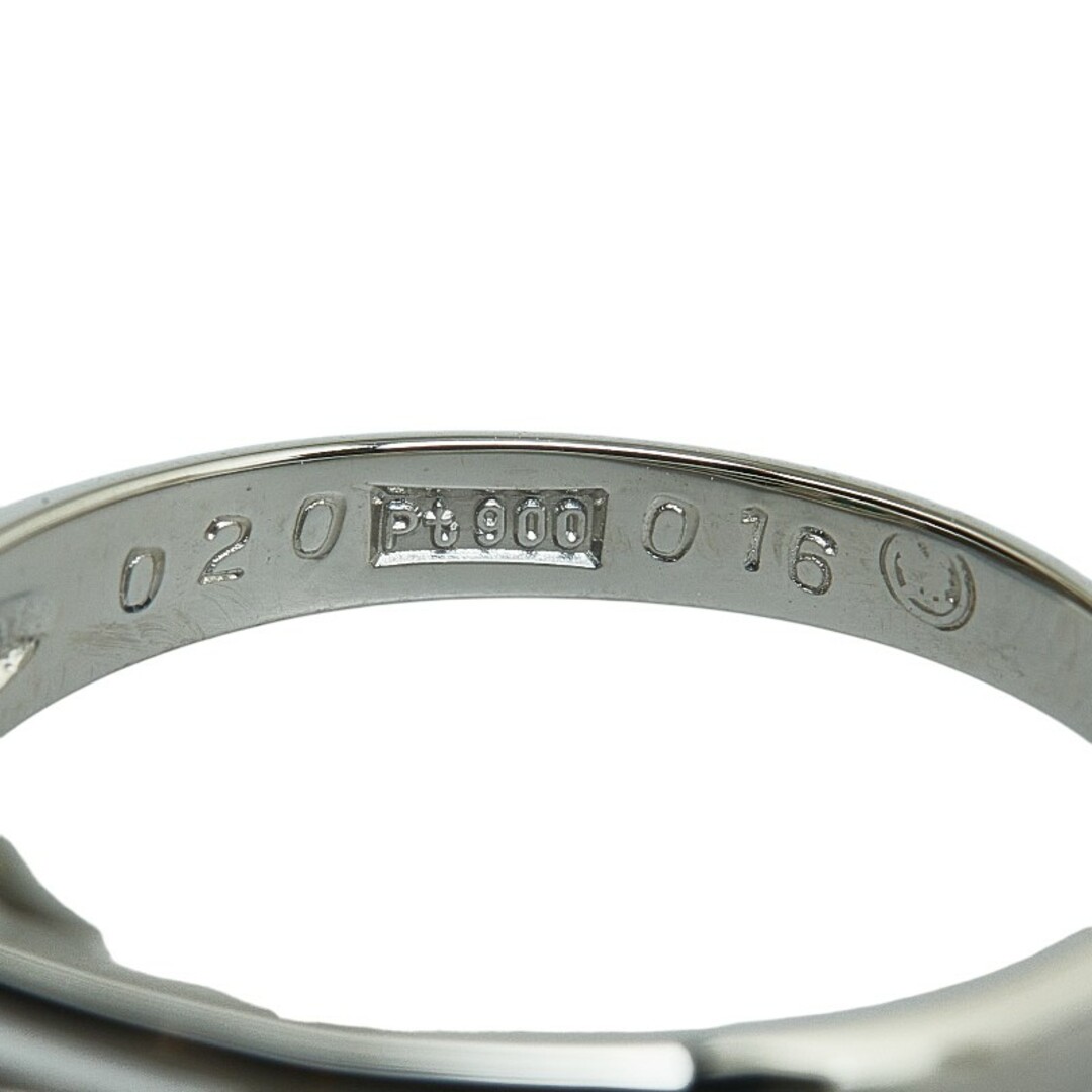 美品 Pt900 プラチナ リング 指輪 エメラルド 0.20ct ダイヤ 0.16ct 【1-0146100】 レディースのアクセサリー(リング(指輪))の商品写真