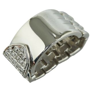 美品 K14WG ホワイトゴールド リング 指輪 ダイヤ 0.24ct 【1-0146450】(リング(指輪))