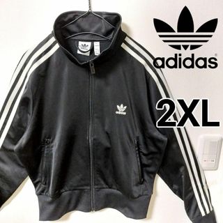 オリジナルス(Originals（adidas）)のadidas 黒 ファイヤーバード 襟高 トラックトップ ジャージ 女性2XL(その他)