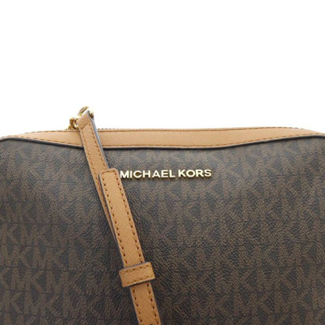 Michael Kors(マイケルコース)のマイケルコース チェーン ショルダーバッグ ロゴ 茶色 レディースのバッグ(ショルダーバッグ)の商品写真