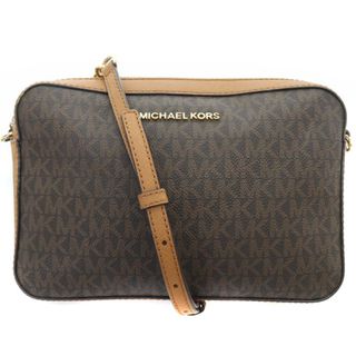 マイケルコース(Michael Kors)のマイケルコース チェーン ショルダーバッグ ロゴ 茶色(ショルダーバッグ)