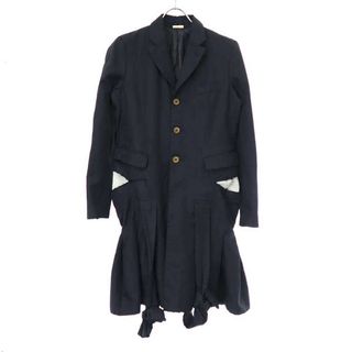 コムデギャルソン(COMME des GARCONS)のCOMME des GARCONS コムデギャルソン 17SS ポリステル縮絨ドッキングコート GS-J018 ネイビー S(その他)