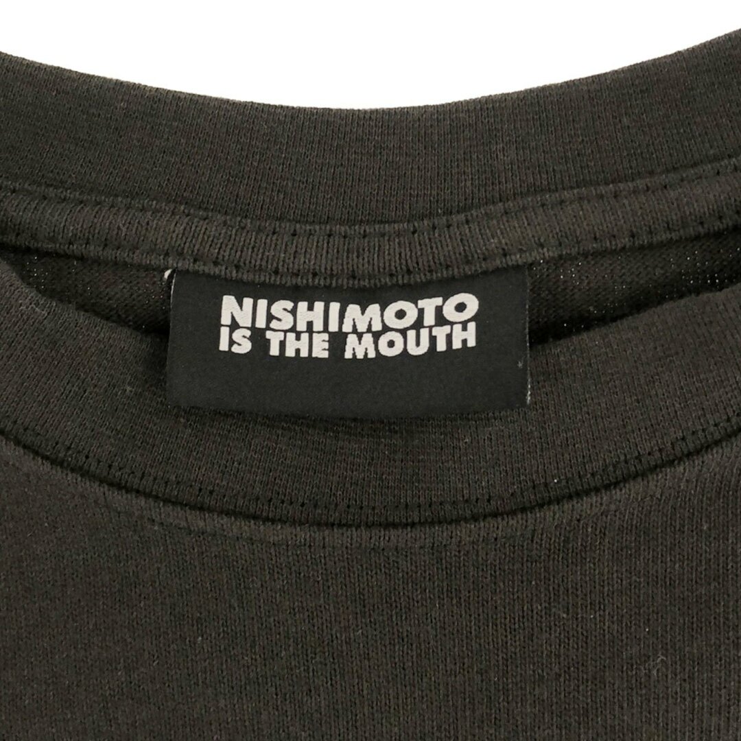 NISHIMOTO IS THE MOUTH ニシモトイズザマウス 23AW BELIEVER MN L/S TEE グラフィックプリントロングスリーブTシャツ  チャコール XS メンズのトップス(Tシャツ/カットソー(七分/長袖))の商品写真