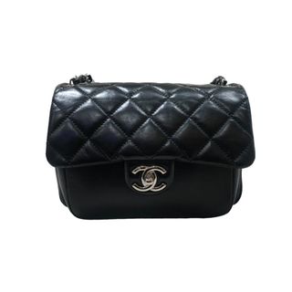 シャネル(CHANEL)の　シャネル CHANEL スモールフラップバック AS1315 ブラック　シルバー金具 ラムスキン レディース ショルダーバッグ(ショルダーバッグ)