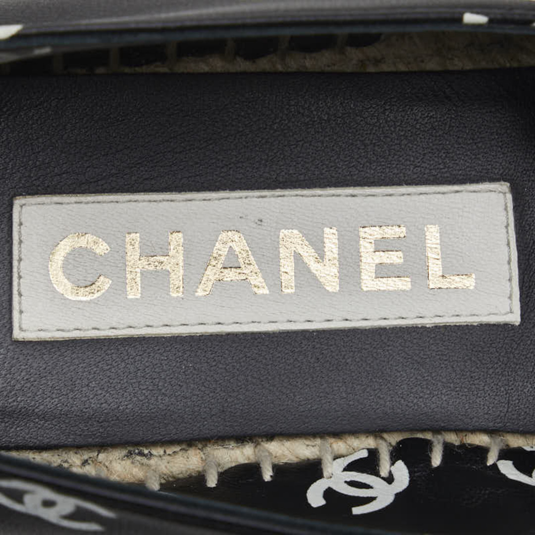 CHANEL(シャネル)の美品 シャネル ココマーク 総柄 エスパドリーユ スニーカー 37 フラットシューズ レザー レディース CHANEL 【228-48036】 レディースの靴/シューズ(スニーカー)の商品写真