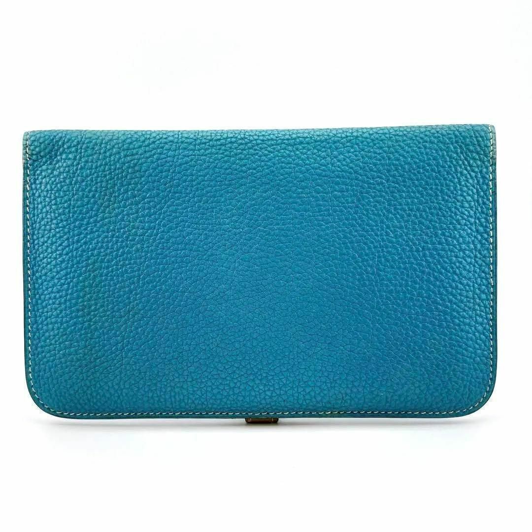 Hermes(エルメス)のHERMES　エルメス　トゴ ドゴンGM　長財布  ブルー　青　ブランド レディースのファッション小物(財布)の商品写真