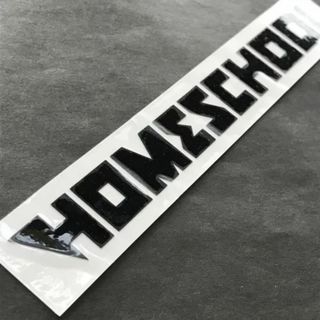 HOMESCHOOL ホームスクール STICKER 黒14.5×1.6cm(その他)