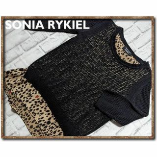 SONIA RYKIEL - ソニアリキエル　重ね着風ニット　黒