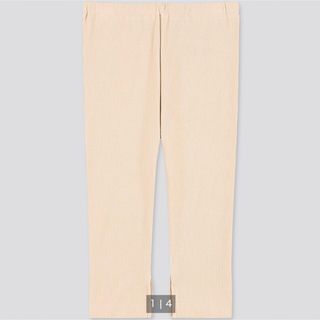 ユニクロ(UNIQLO)の【美品】ユニクロ レギパン リブスリット 9分丈 90cm(パンツ/スパッツ)