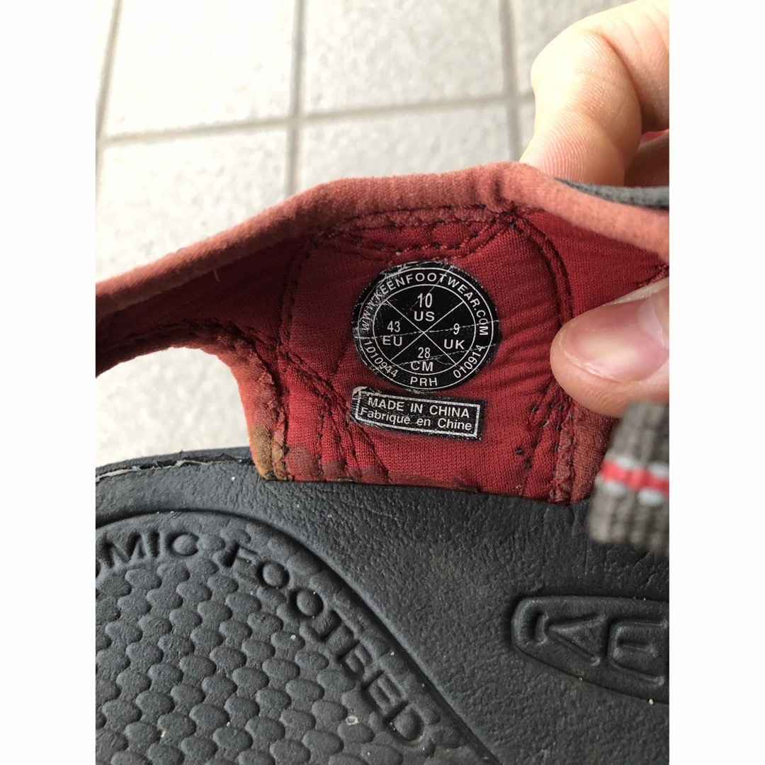 KEEN サンダル 28cm USED  レッド×ブラウン メンズの靴/シューズ(サンダル)の商品写真