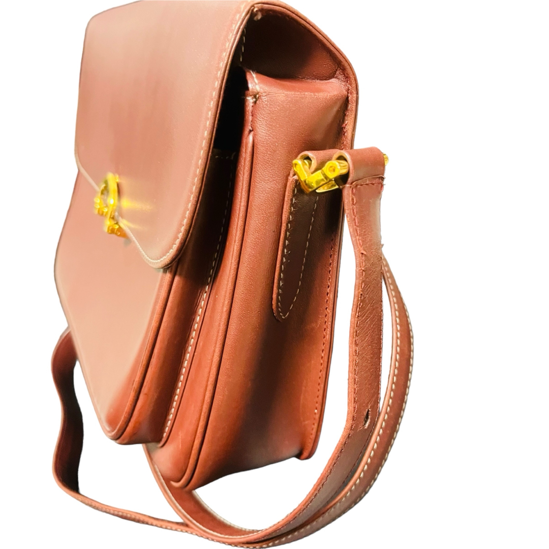 CARTIER カルティエ マストライン レザー ショルダーバッグ ボルドG金具 CARTIER カルティエ マストライン レザー ショルダーバッグ ボルドG金具